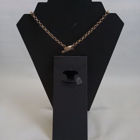 Canvas Gold Toned Metal Belcher Chain Lightweight Choker Style Fashion Necklace - Picture 2 of 10